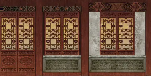 大渡口隔扇槛窗的基本构造和饰件